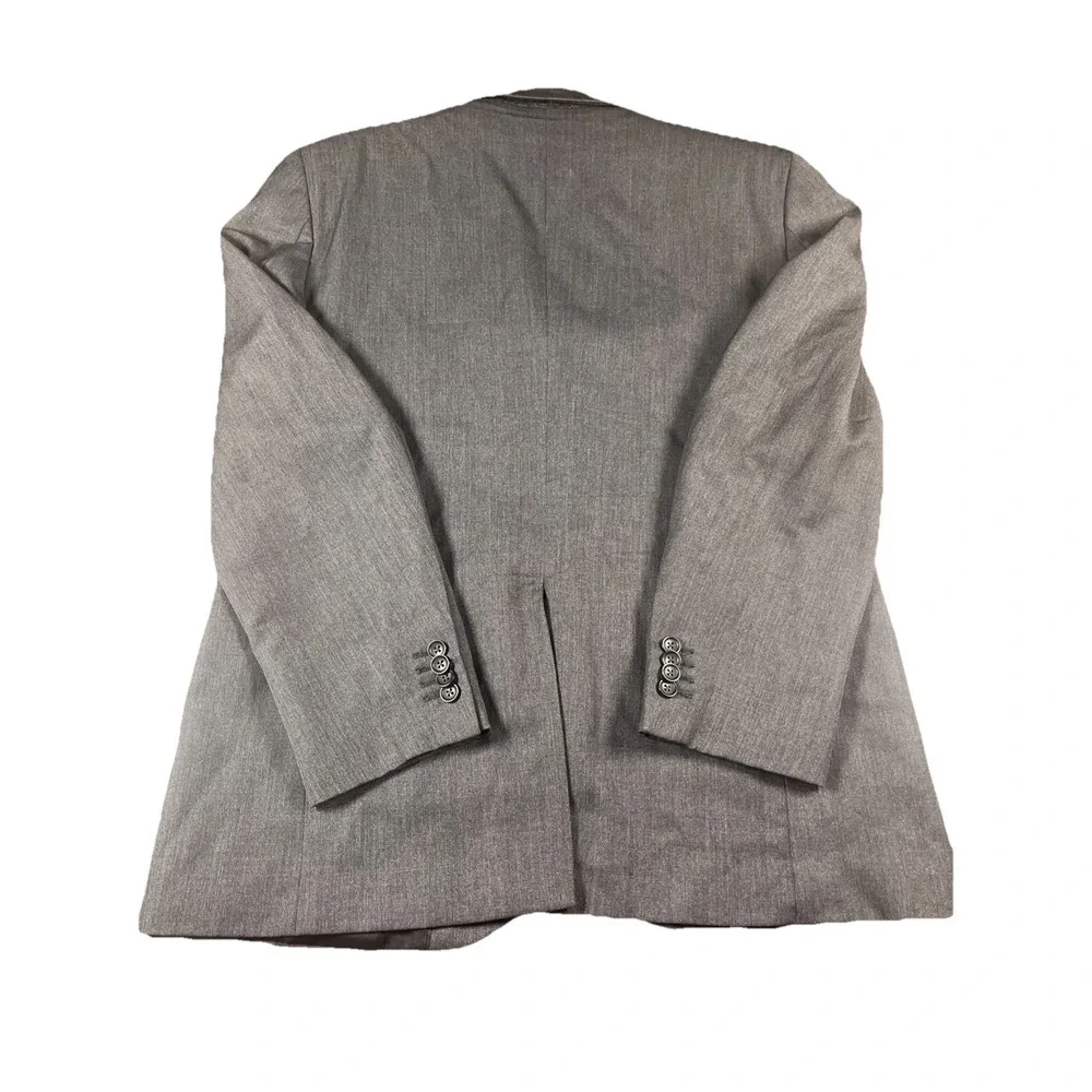 Banana Republic‎ Blazer Jacket 3 Button Mens 42S Short Bluish Gray 100% Wool